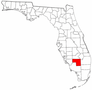 Hendry County Florida location in the State of Florida
