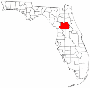 Marion County Florida location in the State of Florida