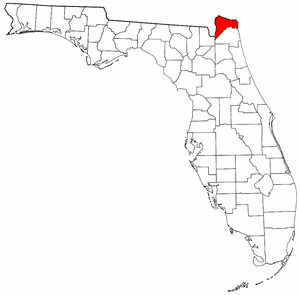 Nassau County Florida location in the State of Florida