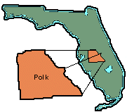 Polk County Florida location in the State of Florida and the Population was 584,343 as of April 2009