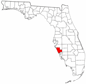 Sarasota County Florida location in the State of Florida