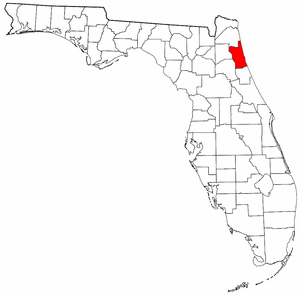 Saint Johns County Florida location in the State of Florida