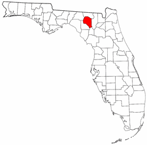 Suwannee County Florida location in the State of Florida